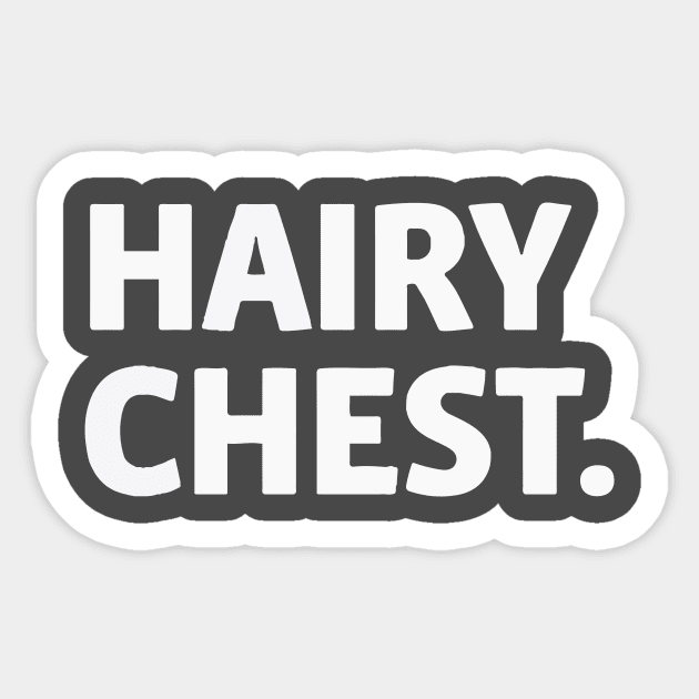 Hairy Chest Sticker by Eugene and Jonnie Tee's